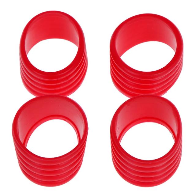 Conjunto de 4 Anéis de Borracha para Raquete de Tênis com Alça Elástica