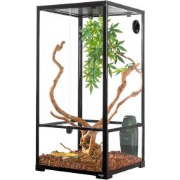 Terrário de Répteis para Répteis, Vidro Temperado, Tampa Anti Escape, Terrários, Anfíbios, Pet, Tela Superior, Ventilação, 40 Galões - Image 5