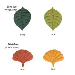 Soft Cotton Leaf Shaped Bed Mats, Tapete lavável, Cobertor do sono, Home Pets, Almofada dupla face, Tapetes, Gatinho, Cachorro, Cão - Image 6