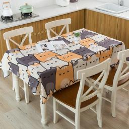 toalha de mesa e acessórios decoracao cozinha Desenhos animados dinossauro padrão toalha de mesa impermeável crianças decoração de mesa toalha de mesa mesa de café em casa mantelas - Image 2