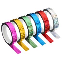 20/25/35mm x 50m Fita Prisma Holográfica Metalizada Adesivo Reflexivo Decorativo Fita Adesiva DIY Arte Artesanato Envolvimento Papelaria - Image 2