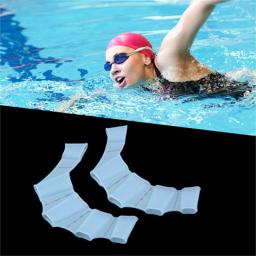 Verão Silicone nadadeiras, Barbatanas de mão especiais para adolescentes, Adulto Freestyle Paddling, Barbatanas de mão infantis, Equipamento de natação - Image 2