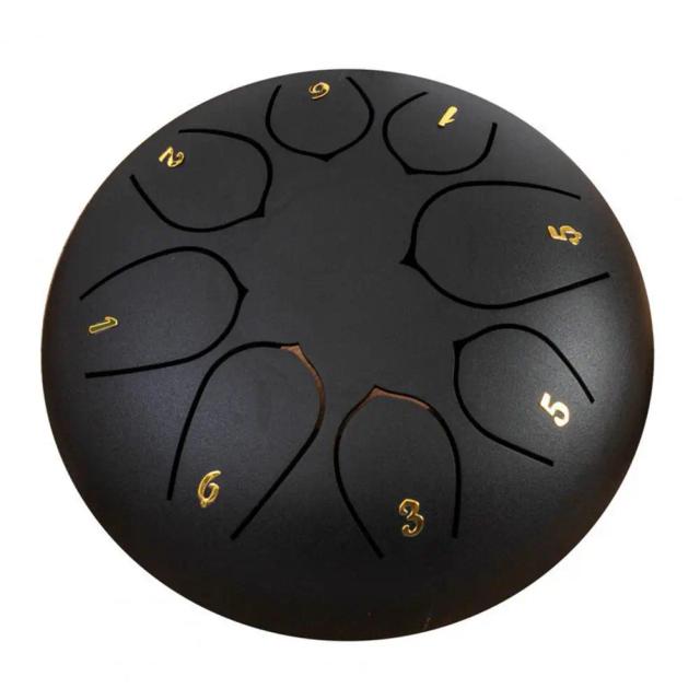 Tambor de Língua de Aço com Chime de Chuva - Instrumento de Cura Sonora para Meditação, Yoga e Educação Musical