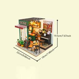 Kits artesanais de construção em miniatura, Dollhouse DIY, brinquedo para adultos e adolescentes - Image 6