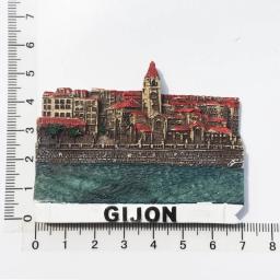 Ímãs magnéticos de geladeira para lembrança, lembrança de turismo, presentes para decoração de cozinha, artesanato para Gijon, MOOTYM, Alhambra, Espanha Turismo - Image 5