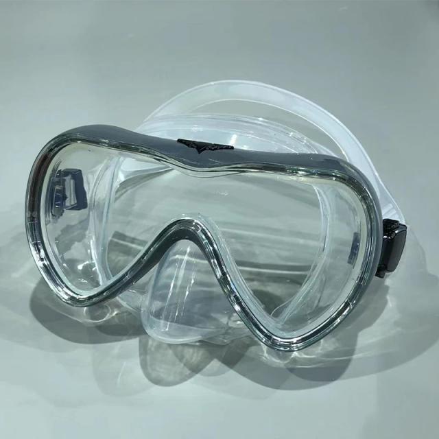 Máscara de Mergulho Profissional com Saia de Silicone Anti-nevoeiro para Snorkeling e Natação Adulto