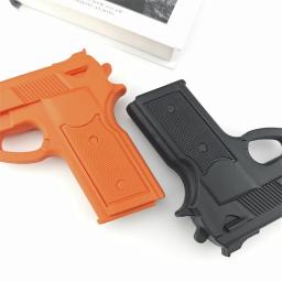 Pistola de plástico ABS para meninos, 2 cores, brinquedo esporte ao ar livre, prática, treinamento, pintura preta ou laranja, presentes DIY - Image 5