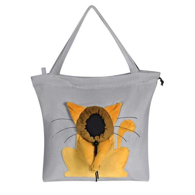 Bolsa de Transporte Portátil para Pets com Zíperes de Segurança, Ideal para Viagens e Passeios com Gatos