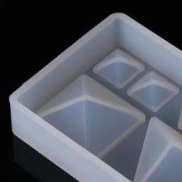 Resina UV Artesanato Fazendo Molde, Molde epóxi cristal para artesanato DIY, geométrica para Triângulo Patch Decorações, Silicone Dropship - Image 2