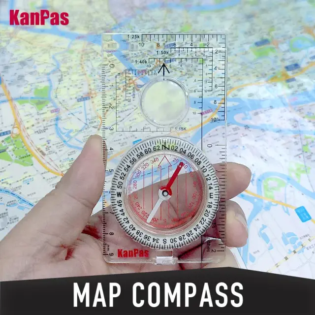 Bússola Militar Kanpas: Acompanhante Ideal para Navegação ao Ar Livre, Caminhadas e Orientação Escolar
