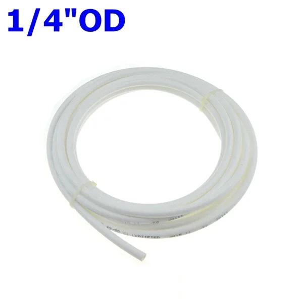Branco flexível Mangueira Tubo de Osmose Reversa, Aquarium Filter System, RO Água, 1/4 ", 3/8", OD PE, 1 m - Image 1