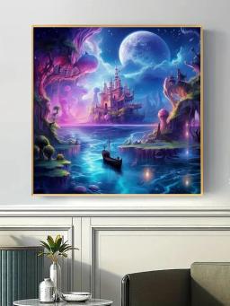 Kit De Pintura De Cenário De Mosaico, Diamante 5D Bordado, Cenário De Mar Arte, Nova Coleção, Presente De Aniversário, 2024 - Image 2