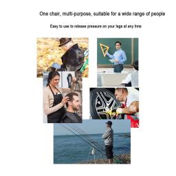 Multifuncional Travel Seat Stool, cadeira dobrável leve, fezes portáteis para esportes e pesca, Expedileton, ao ar livre, Novo - Image 6