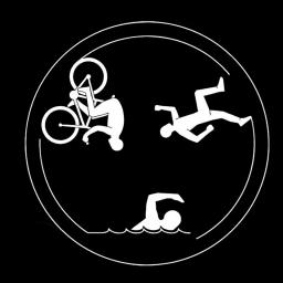 Adesivos de carro criativo adesivos triathlon natação corrida bicicleta decoração do carro impermeável protetor solar pvc 14*14cm - Image 2