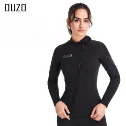 Fato de mergulho em neoprene para homens e mulheres, jaqueta e calças quentes, maiô rachado, à prova de frio, inverno, 3mm - Image 3