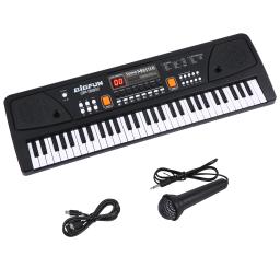 Piano Eletrônico e Microfone Infantil, Instrumento de Teclado, Presentes Musicais, 16 Tons, 10 Ritmos, 6 Músicas Demo, 61 Teclas - Image 5