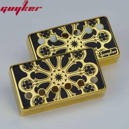 Guyker-Humbucker Captador Capa para Guitarra Elétrica, Ponte Cupronickel e Pescoço Pickups Frame Set, Pole Spacing, 50mm e 52mm, LP - Image 3
