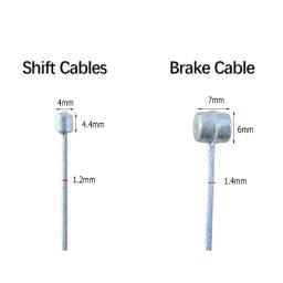 Linha de freio de bicicleta mtb, 2m, linha de velocidade, engrenagem fixa, conjunto de cabo de freio, núcleo, cabo de fio interno com tampas de extremidade, pontas, crimpagens - Image 2
