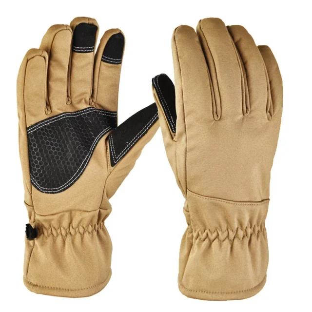 Luvas Antiderrapantes Impermeáveis para Atividades ao Ar Livre com Tela de Toque - Esqui, Ciclismo, Acampamento e Pesca no Inverno
