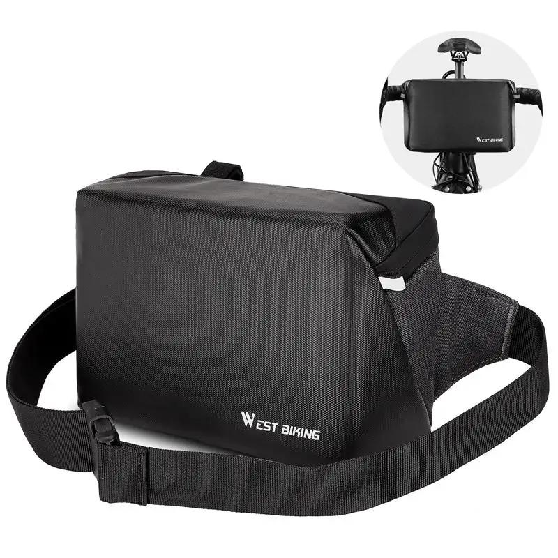 Oeste Biking-Multifuncional Bike Handlebar Bag, Scooter elétrico bolso frontal, Ombro Peito Bag, MTB Estrada Ciclismo Acessórios - Image 1