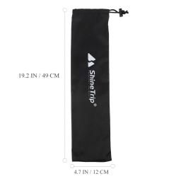 Caminhadas e Trekking Poles Storage Bag, Bolsa de transporte para esporte ao ar livre, Organizador preto - Image 3
