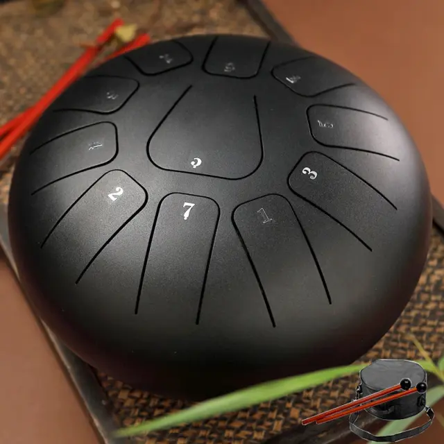 "Handpan 8" F - Tambor Etéreo de 11 Notas para Iniciantes em Percussão"