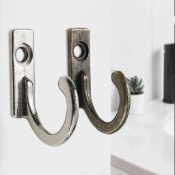 Pequeno gancho antigo ganchos de parede, fivela curva, fecho de chifre, gancho para caixa de jóias de madeira, hardware para casacos e roupas, 10pcs - Image 5