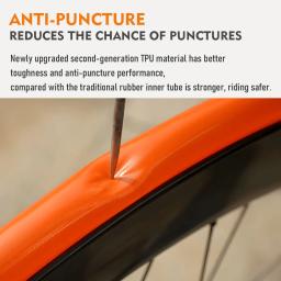 ThinkRider 28g Tubo Interno Ultraleve para Bicicleta 700x18 25 28 Pneu TPU para Bicicleta de Estrada 45/65/85mm Comprimento Válvula Francesa Tubo Super Leve - Image 5