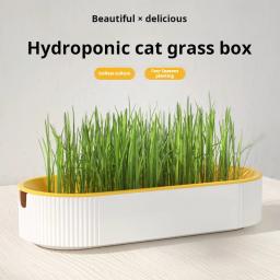 Hidropônico Solo Plantando Pot Set para Fácil Crescimento, Caixa De Grama, Cat Treats, Catnip - Image 1