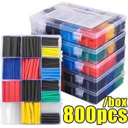Kit de tubo termo retrátil, tubo termorresistente, envoltório de fio termo retrátil, cabo de conexão elétrica, proteção de manga de isolamento - Image 1