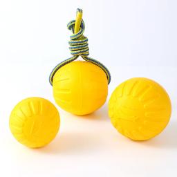 EVA-Pet produtos para cão, bola de corda elástica moedor de dente, puxar anel, treinamento, frisbee, corda, pet, local, atacado - Image 4