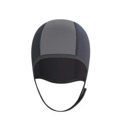 Boné de natação neoprene mergulho chapéu 3mm profissional uniex ncr tecido inverno à prova de frio wetsuits capa de cabeça capacete de banho - Image 2