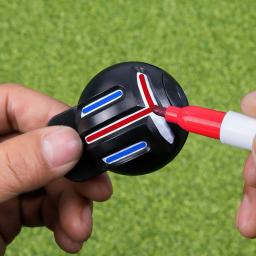 Double-Sided Golf Linha Modelo Marcador com 2 Canetas Marcação, Ball Liner, Training Aids, Acessórios Desportivos - Image 2
