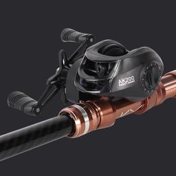 Carretilhas de arremesso 7.2:1 relação de engrenagem carretilhas de pesca roda arrasto máximo 8kg água salgada água doce 18 + 1bb para iniciantes ferramentas de pesca - Image 1