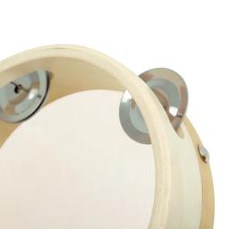 Tambor de madeira sino infantil, instrumento de percussão pandeiro, Orff Hand Instruments, iluminação musical, 6 8 10 ", 3 pcs - Image 4