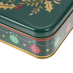 Caixa de armazenamento para biscoitos, latas para presente com tampas 1700X1700X620CM Caixa para doces de Natal - Image 3