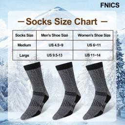 3 pares de meias masculinas e femininas de lã merino, meias térmicas e quentes espessadas para trabalho de inverno, caminhadas ao ar livre, corrida, esportes grandes - Image 3