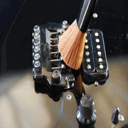Guitarra escova de limpeza, acessórios dupla cabeça, para corda, para limpeza de violão, remoção de pó, instrumento musical, 1 peças - Image 6
