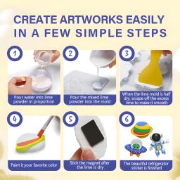 Crianças artes e ofícios conjunto kit de pintura, projetos espaciais atividade criativa diy brinquedos presente, dinossauro brinquedos pintura kit f - Image 5