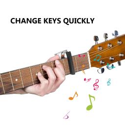 Capo de guitarra profissional acústico, tipo suporte inferior, almofada de borracha embutida, metal, instrumentos de cordas - Image 2