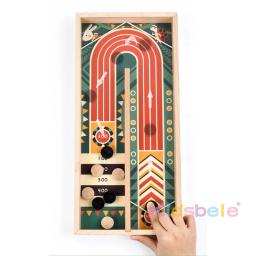 Jogo De Tabuleiro De Madeira Para Adultos, Disc Battle Table, Vencedor, Curling, Ideal Para Entretenimento Familiar, Brinquedos Interativos De Xadrez - Image 3