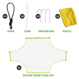 Rede do objetivo do tiro da prática do futebol, porta exterior portátil do objetivo, 5 pessoas, 7 pessoas, 11 pessoas, 1PC - Image 4
