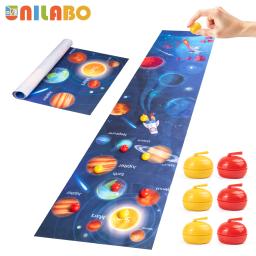 Jogo de curling de mesa portátil Unilabo com 8 pedras – competição familiar, diversão e jogos entre pais e filhos para idades de 3 anos ou mais e adultos - Image 1