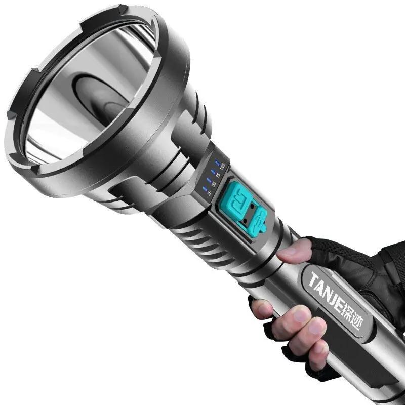 Pequena lanterna xenon, tiro de longa distância, portátil, recarregável, forte - Image 1