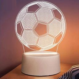 Led 3d tema de futebol candeeiro mesa usb plug quarto cabeceira criativo livro lâmpada entusiastas dos esportes presente decorativo luz da noite - Image 4