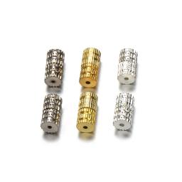 100 pçs 4x7mm cilindro prendedor fivela fechada frisada final fecho parafuso fechos gancho para pulseira colar conectores jóias fazendo - Image 2
