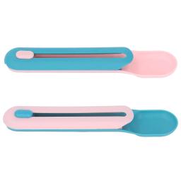Comida de gato colher tratar espremer colher, deleites molhados dispensar colher, lanche prático colher para pet, alimentação rega suprimentos - Image 5