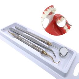 Kit de ferramentas de higiene dentária, aço inoxidável, remoção, raspador, sonda, gancho, pinça, kit de espelho dental, conjunto de ferramentas dentárias - Image 3