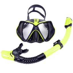 Conjunto de máscara de mergulho para gopro, câmera esportiva subaquática, óculos de natação profissional anti-nevoeiro, tubo de snorkel seco para adultos - Image 3