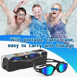 Findway-Óculos de natação impermeáveis com lente de proteção UV, óculos ajustáveis, sem vazamento, lentes de alta definição, homens e mulheres - Image 4
